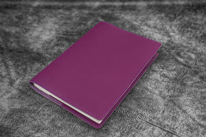 Leather Slim A5 Notebook / Planner Cover - Purple