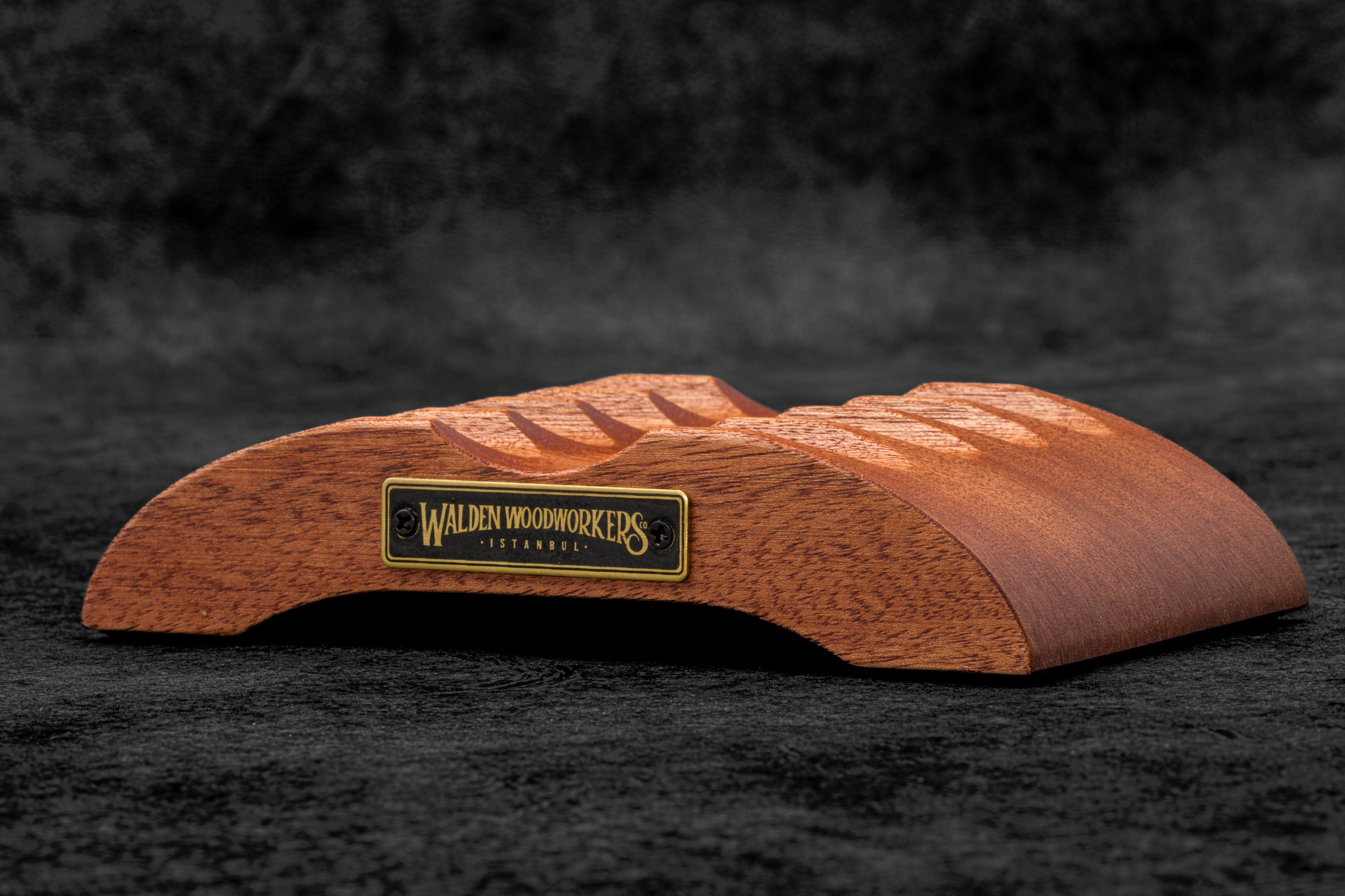 The Pen Arch - Wooden Fountain Pen Stand - Mahogany