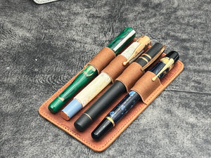 Replacement Leather 4 Slots Pen Holder - Multiple Colors