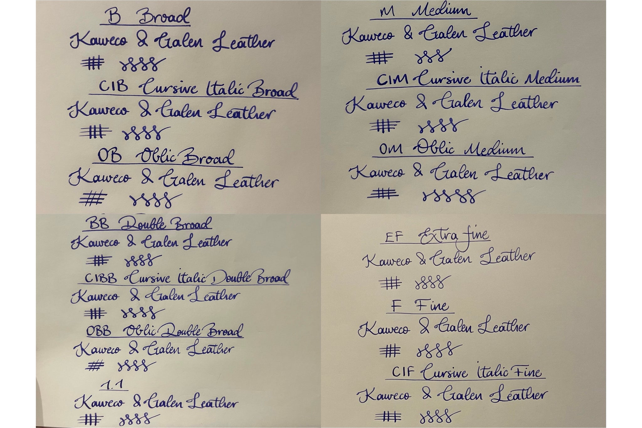 Kaweco Sport Fountain Pen Nib - Custom Grinds