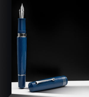 Leonardo - MZG 2.0 Fountain Pen - The Art of Guilloché IRIS – Rose Gold Trim