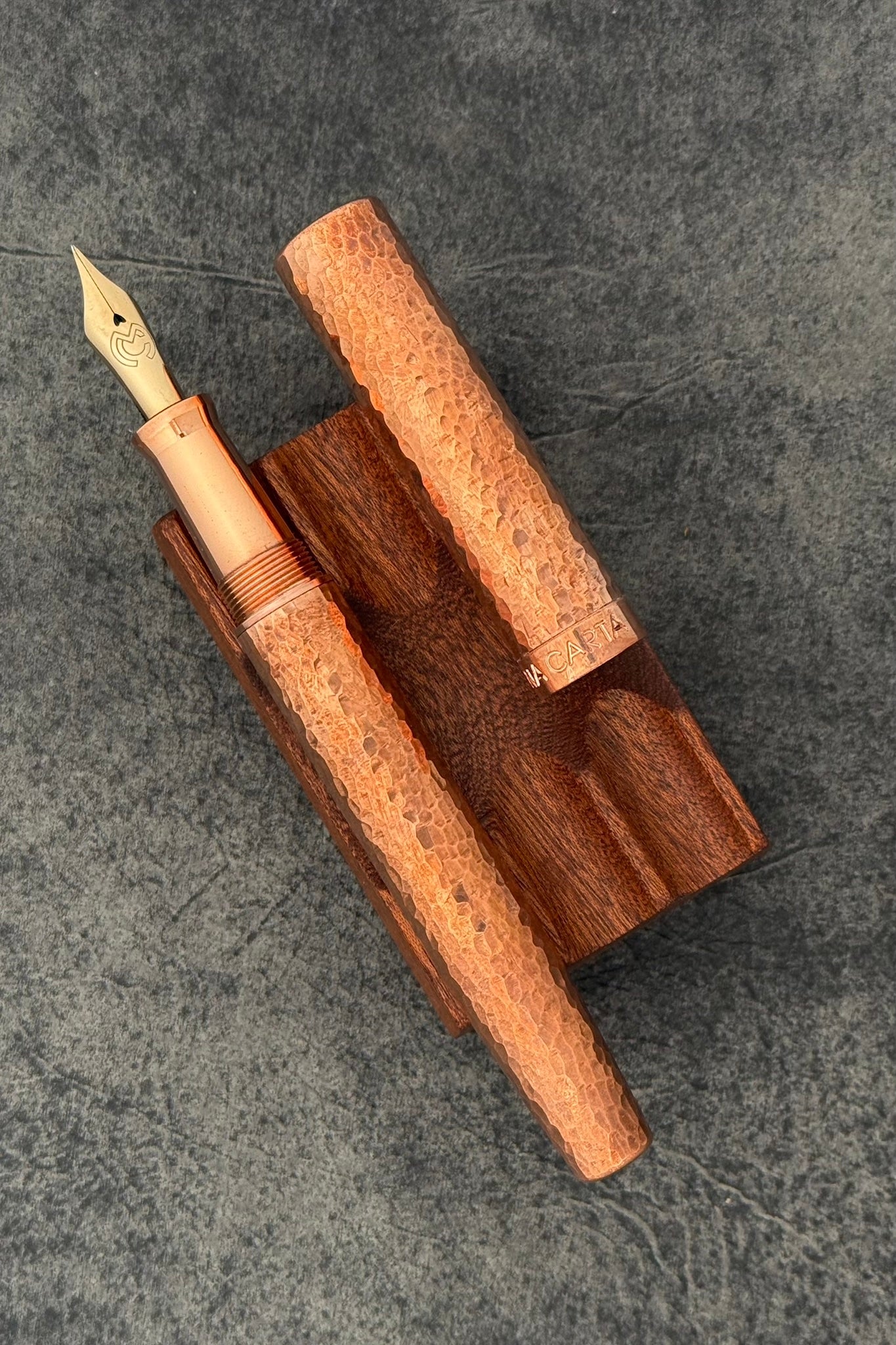 Magna Carta Mag 600 Fountain Pen True Flex Nib - Solid Copper (Lightweight)