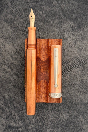 Magna Carta Mag 600 Fountain Pen True Flex Nib - Solid Plain Copper (Lightweight)
