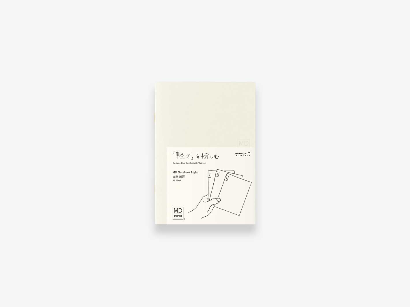 Midori MD Notebook Light A6 Blank 3-pack