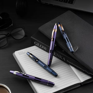 Nahvalur Eclipse Cobalt Black Fountain Pen