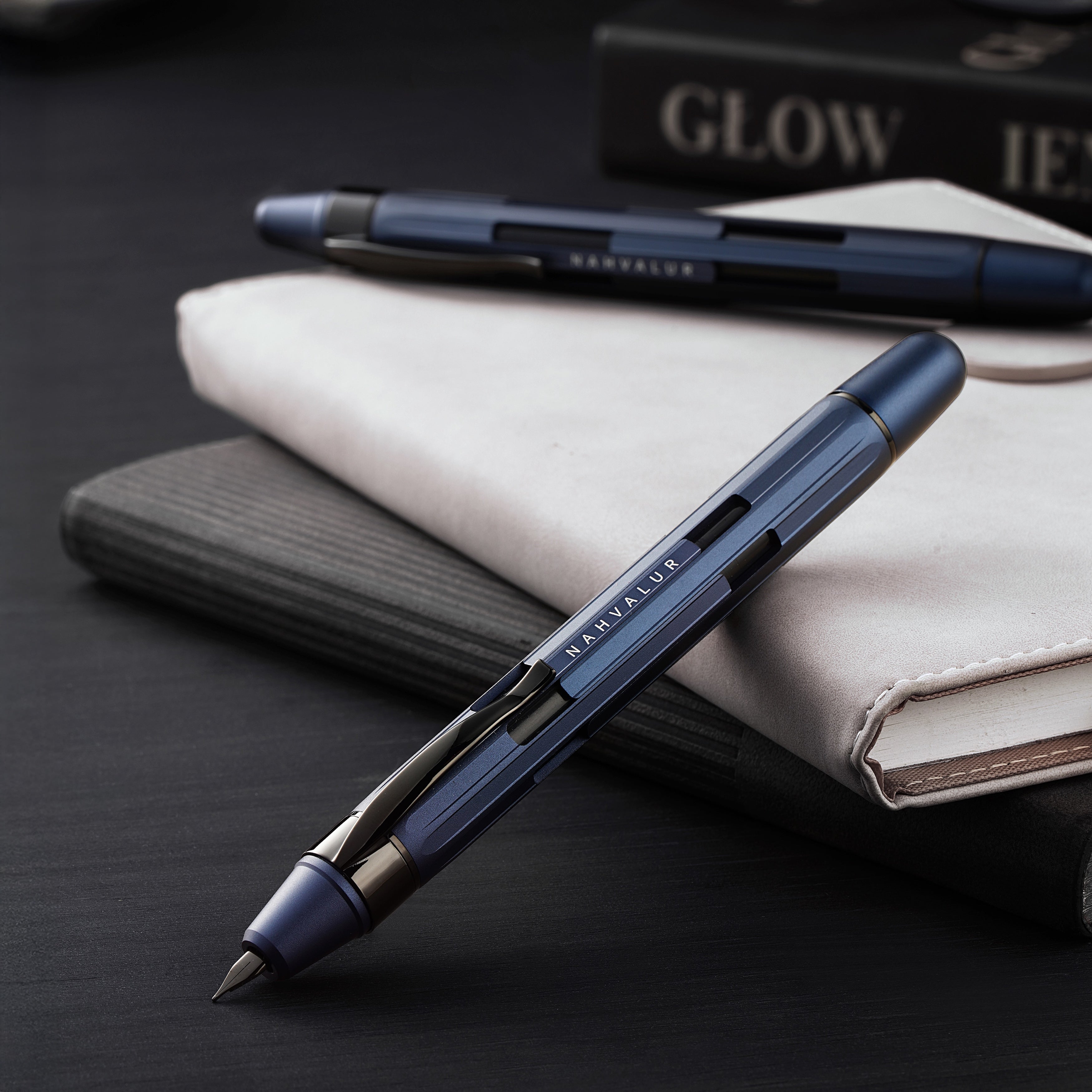 Nahvalur Eclipse Cobalt Black Fountain Pen