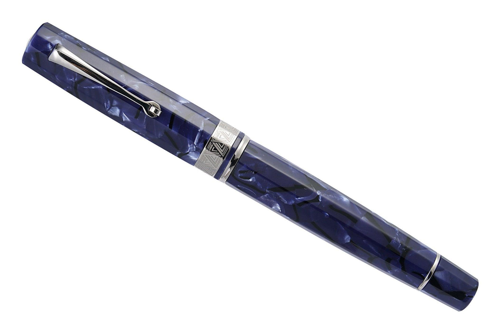OMAS Paragon Fountain Pen in Blue Royale with Silver Trim