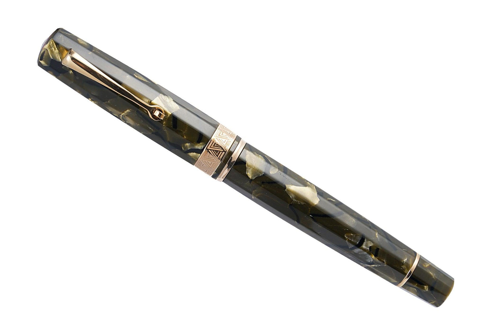 OMAS Paragon Fountain Pen in Saft Green with Rose Gold Trim
