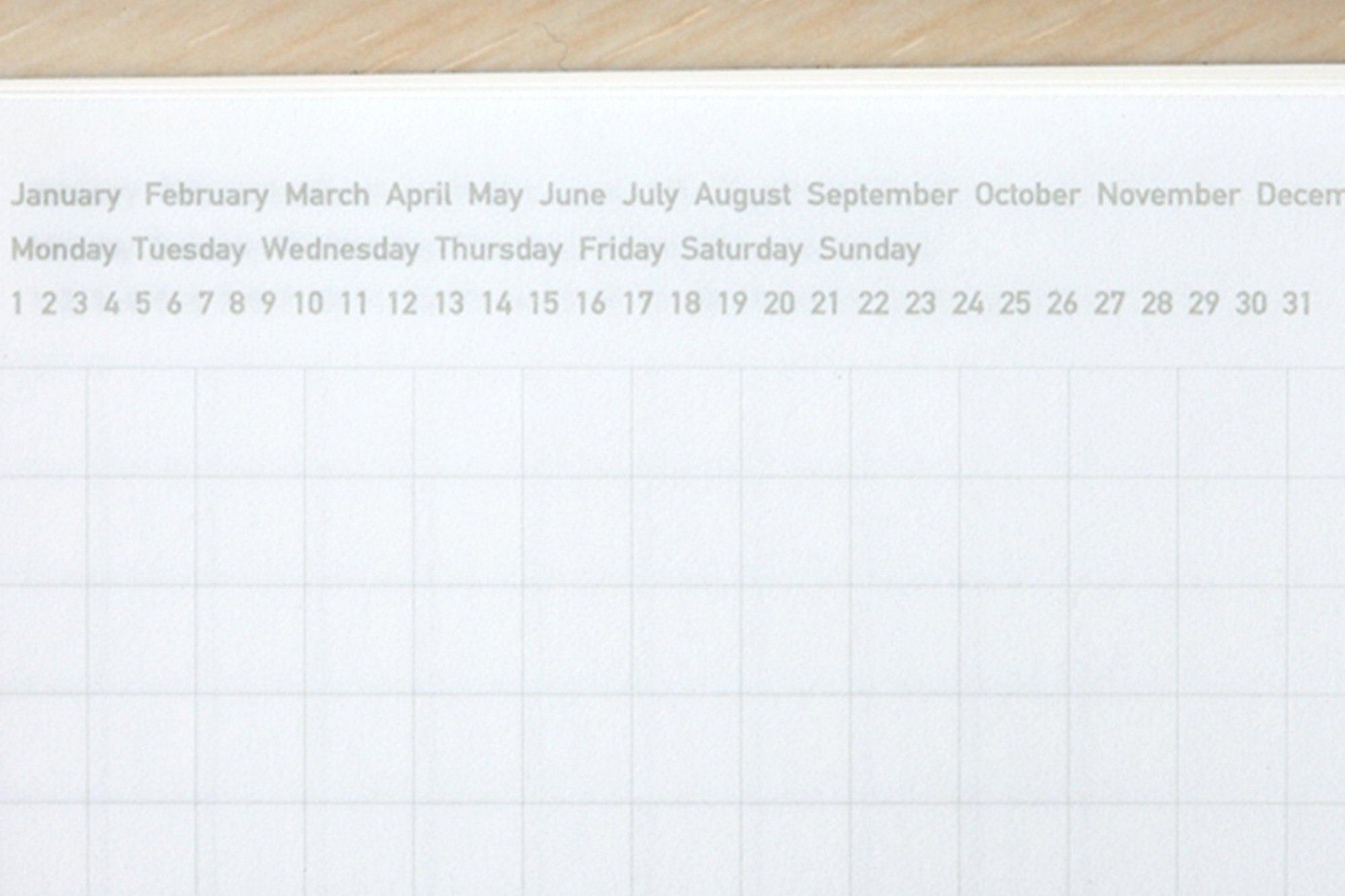 Stalogy 1/2 Year Notebook - A5 - Grid - 186 Pages - Black