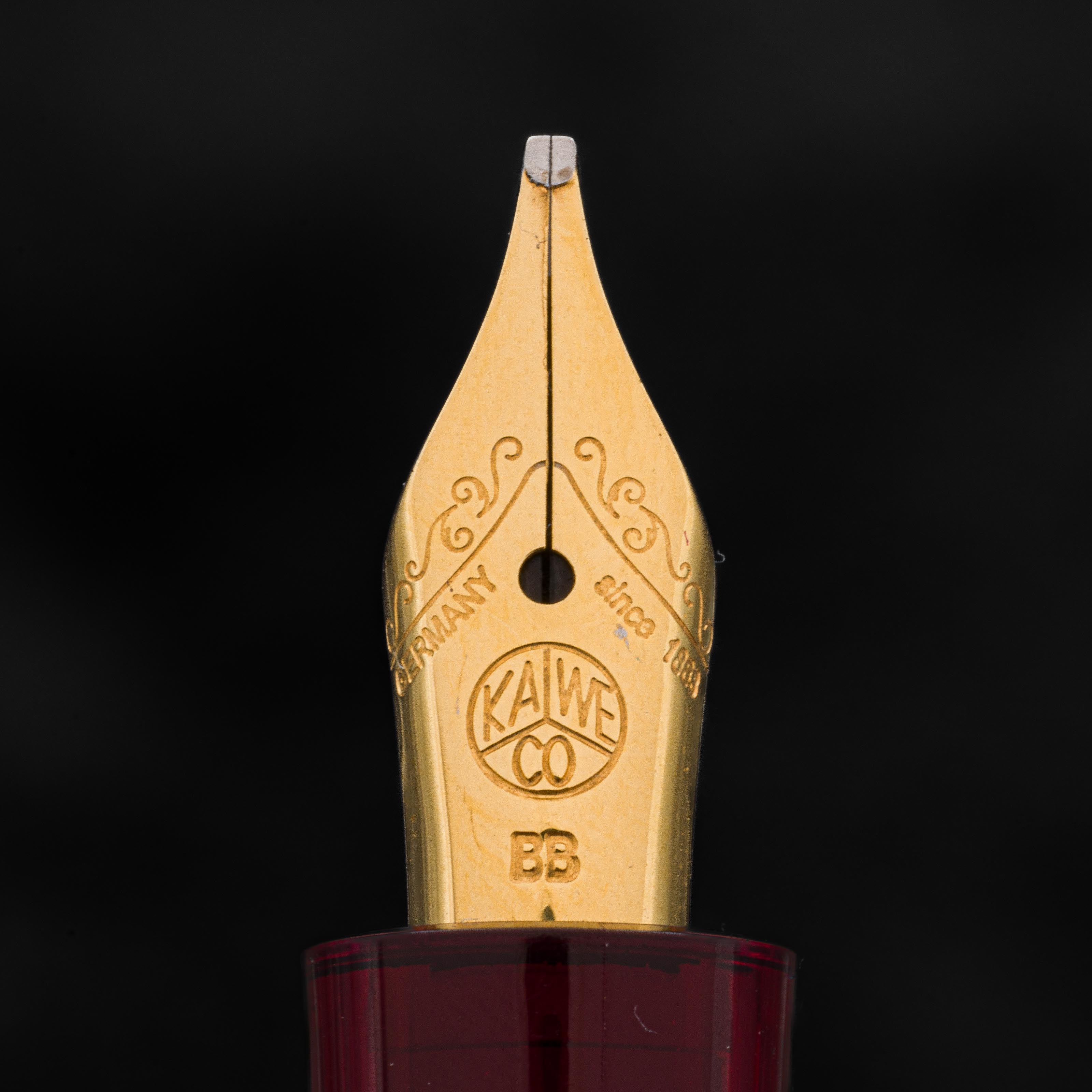 Kaweco Sport Fountain Pen Carmine - Galen Leather SE-Italic BB (IBB)