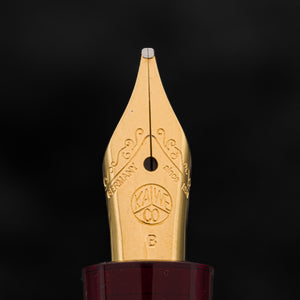 Kaweco Sport Fountain Pen Carmine - Galen Leather SE-Italic Broad (IB)
