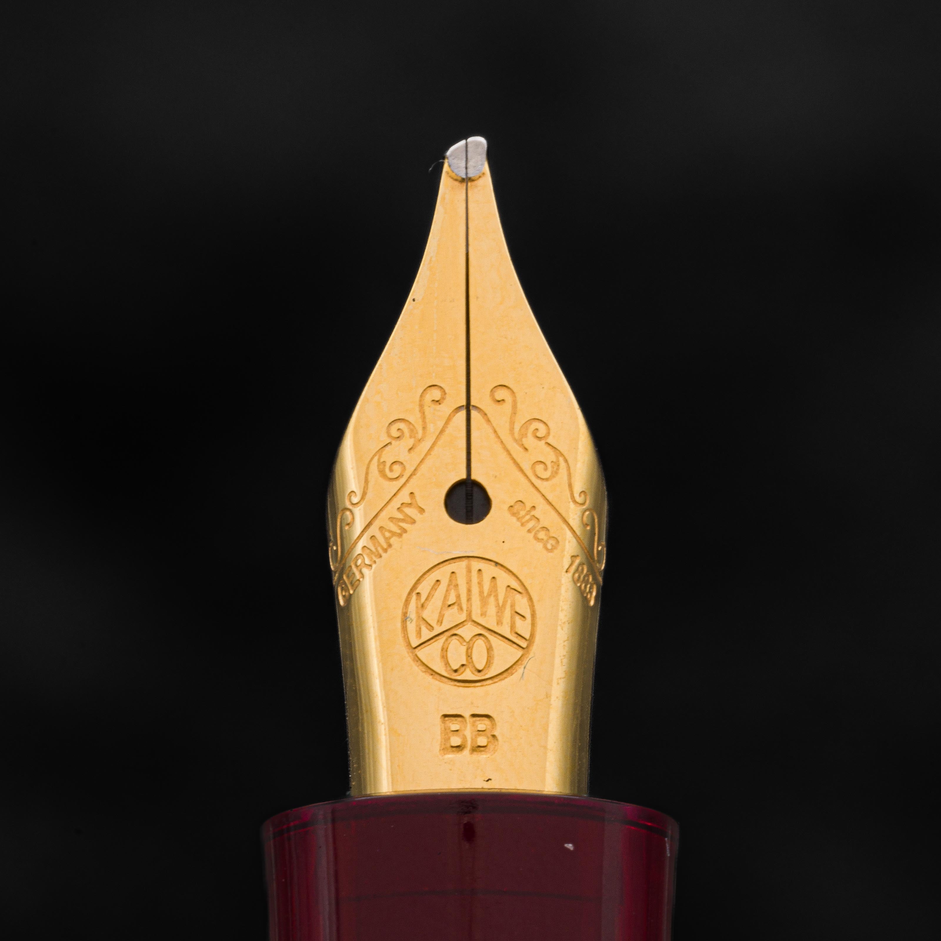 Kaweco Sport Fountain Pen Carmine - Galen Leather SE-Oblique BB (OBB)