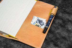 Leather Slim Hobonichi Weeks Planner Cover - C.H. Honey Ochre