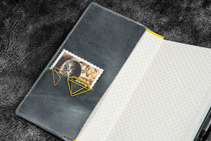 Leather Slim Hobonichi Weeks Planner Cover - C.H. Smoky