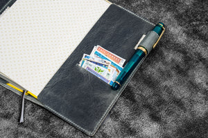 Leather Slim Hobonichi Weeks Planner Cover - C.H. Smoky