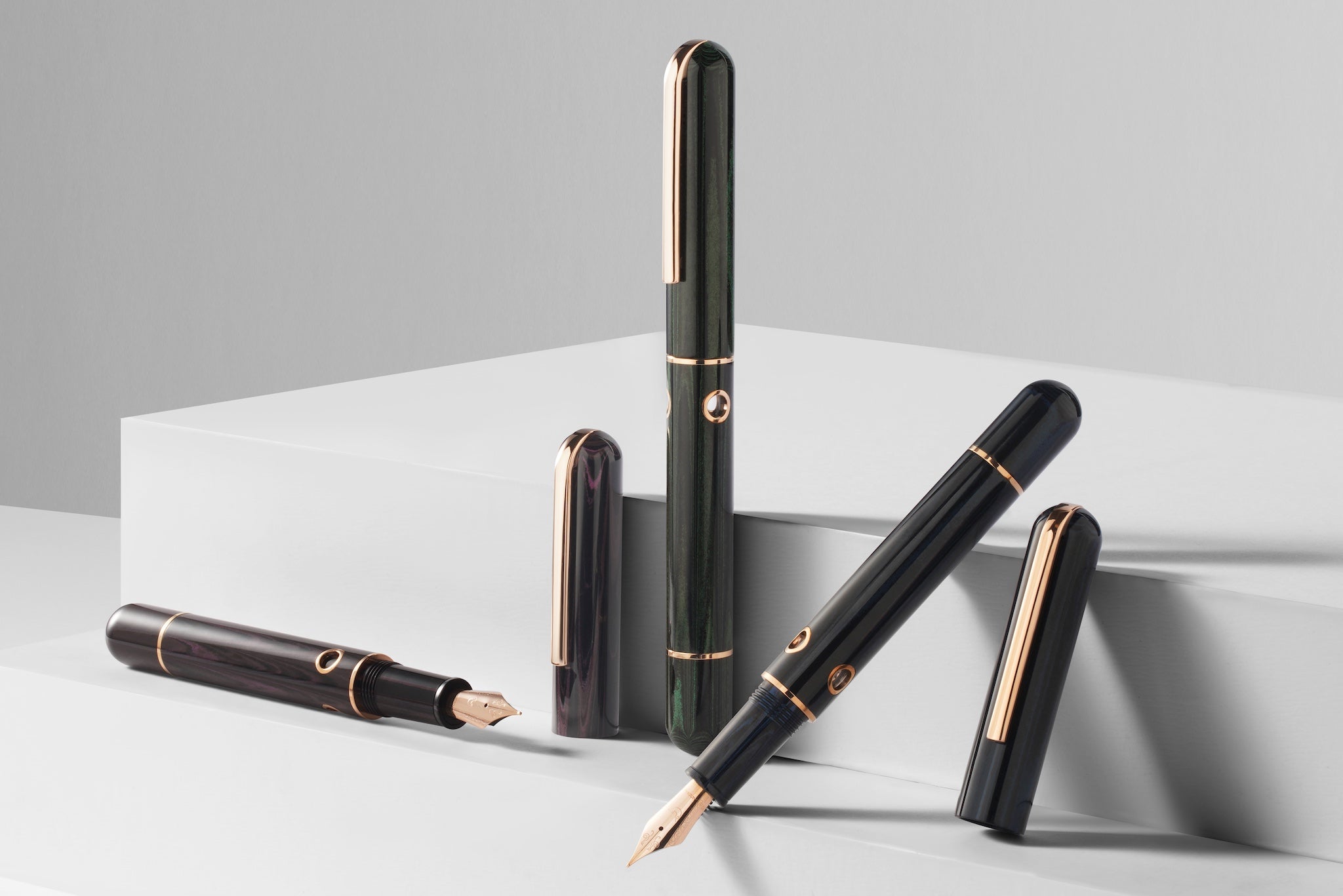 Nahvalur (Narwhal) Nautilus Fountain Pen - Chelonia Green