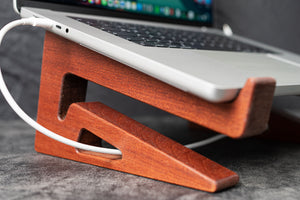 Wooden Laptop Stand for MacBook - Mahogany