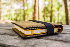 A5 Leather Notebook Cover for Leuchtturm1917 - Crazy Horse Brown-Galen Leather