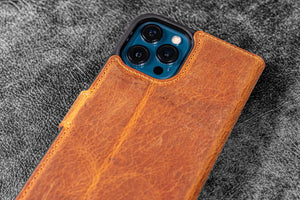 Detachable iPhone 13 Pro Leather Wallet Case