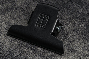 Black Ellepi Paper Clip - Medium-Galen Leather