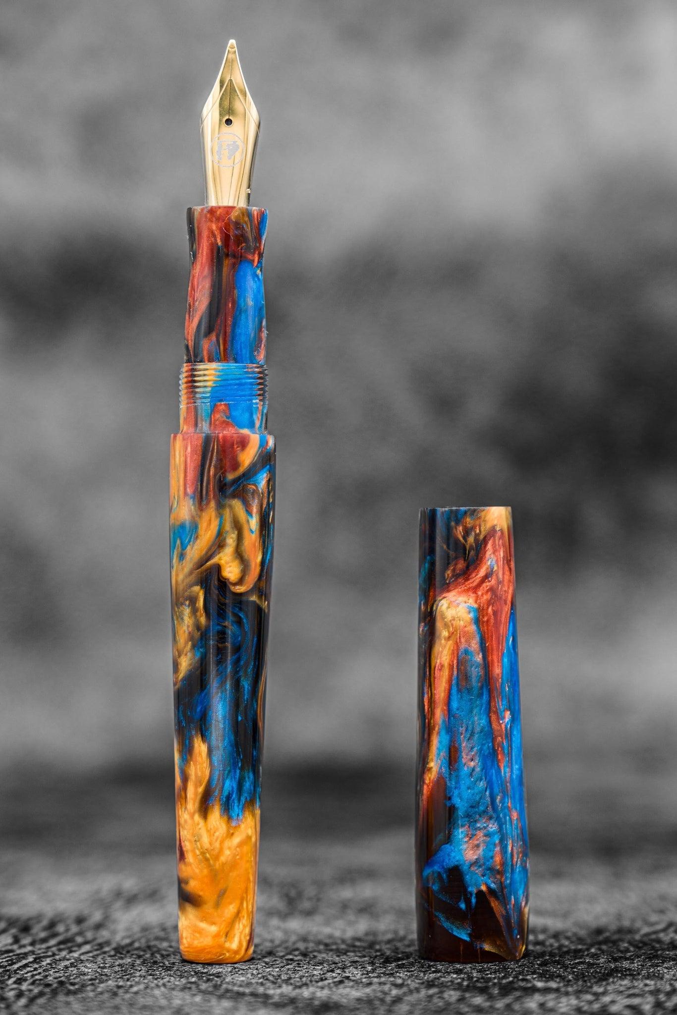 Galen X Studyo Agackakan - Fountain Pen V1 - Peacock Spring