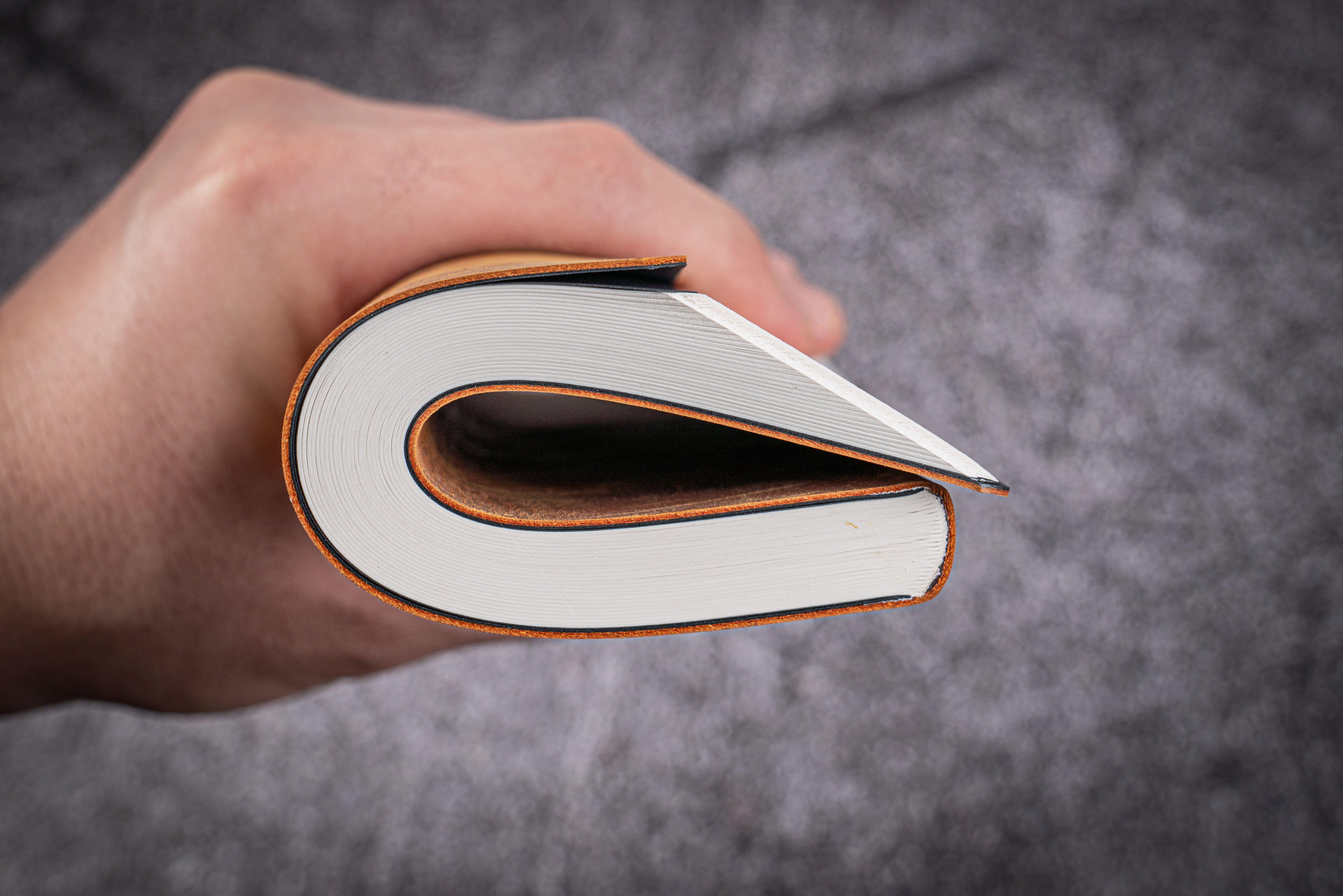 Leather Notebook - Tomoe River Paper - A5 - Crazy Horse Brown-Galen Leather