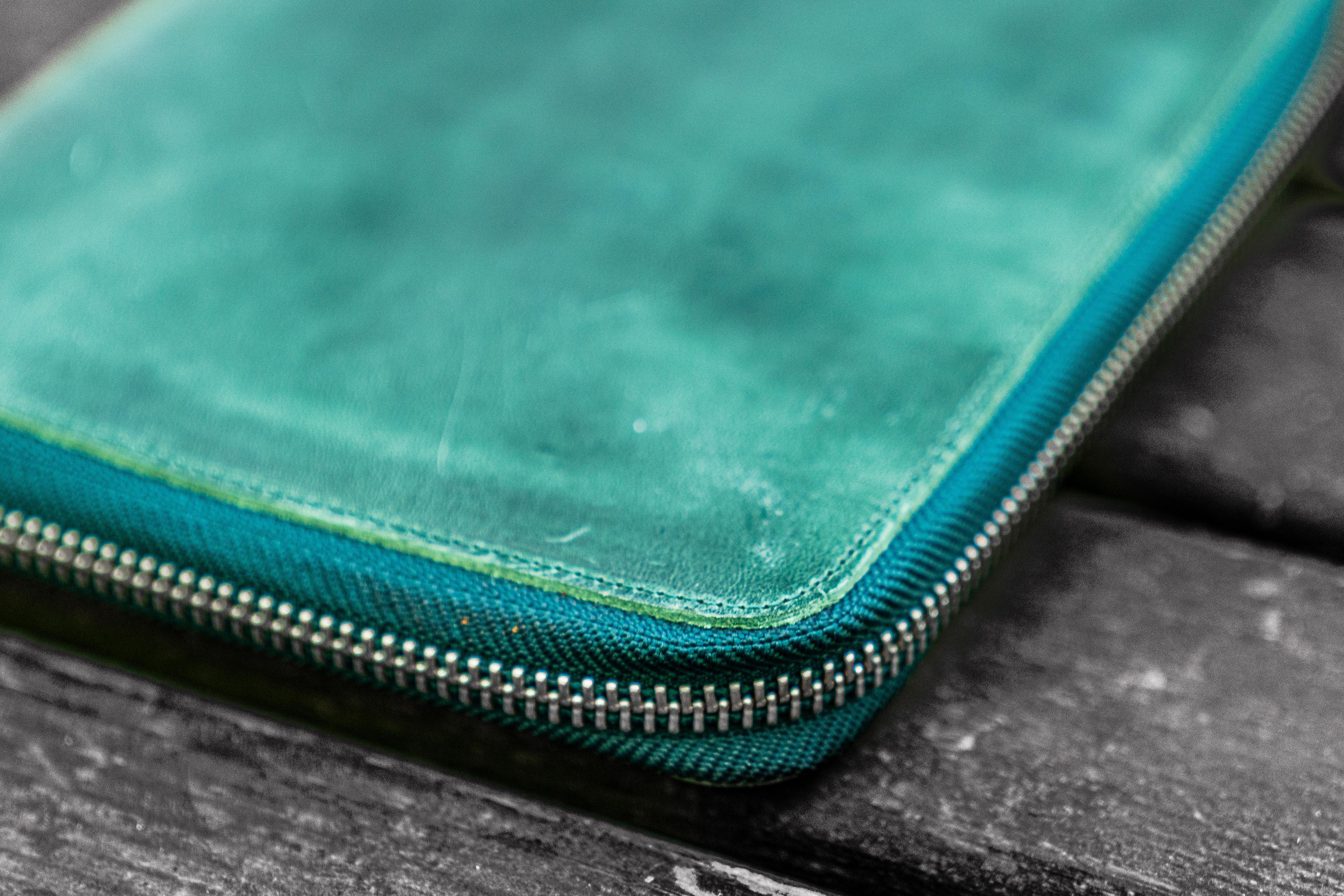 Leather Zippered A5 Leuchtturm1917 Notebook Folio - Crazy Horse Forest Green-Galen Leather