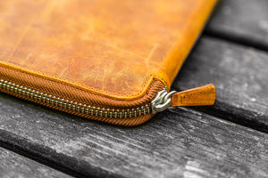 Leather Zippered iPad Mini & Large Moleskine Folio - Crazy Horse Brown-Galen Leather