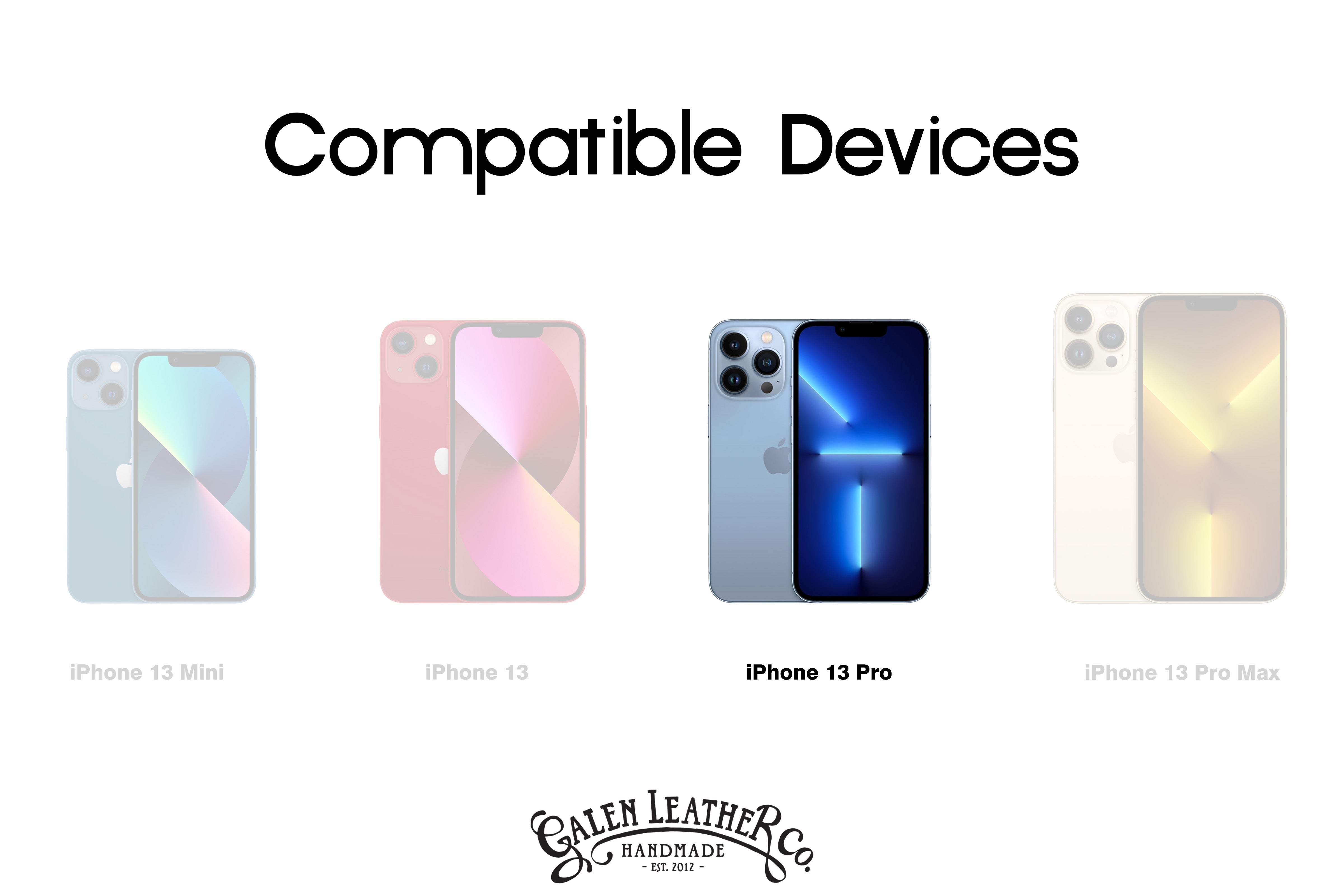 Leather iPhone 13 Pro (6,1") Hard Back Cover