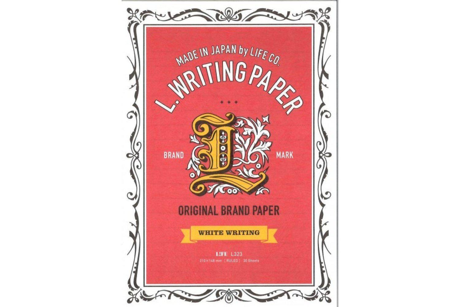 Life Writing Paper Notepad - A5 - White - 60 Pages-Galen Leather