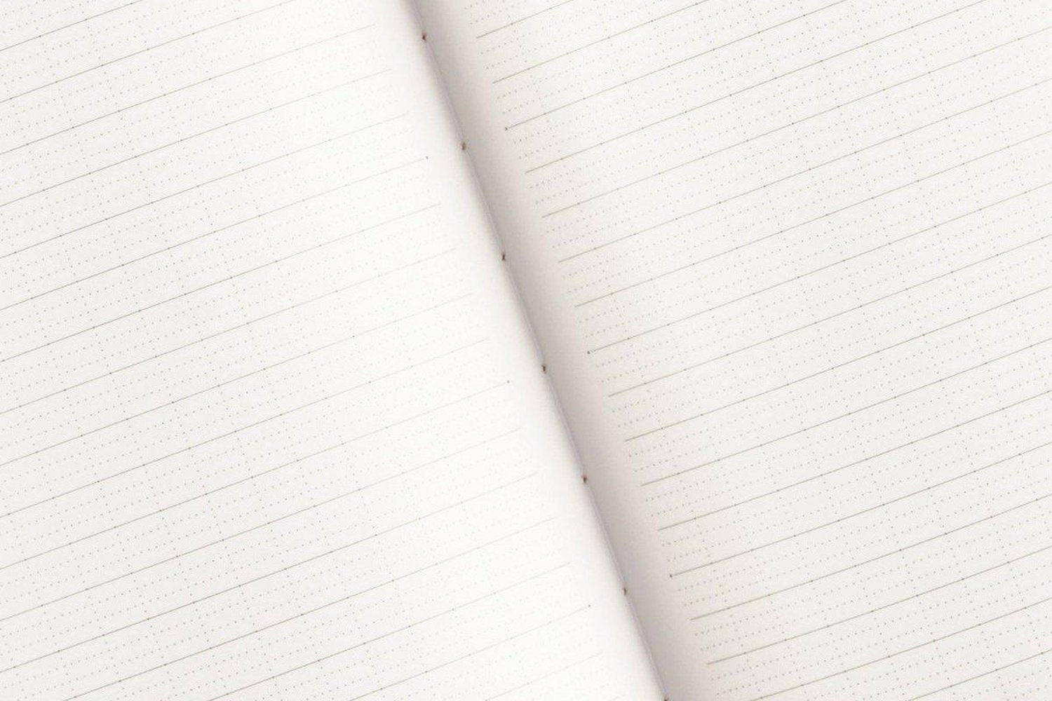 Logical Prime Notebook - A5 - 6mm Ruled - 80 Pages-Galen Leather