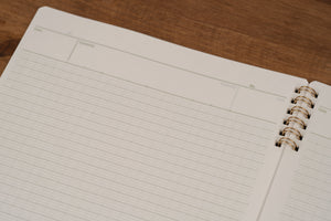 Logical Prime Notebook - W Ring - B5 - 6mm Ruled - 100 Pages