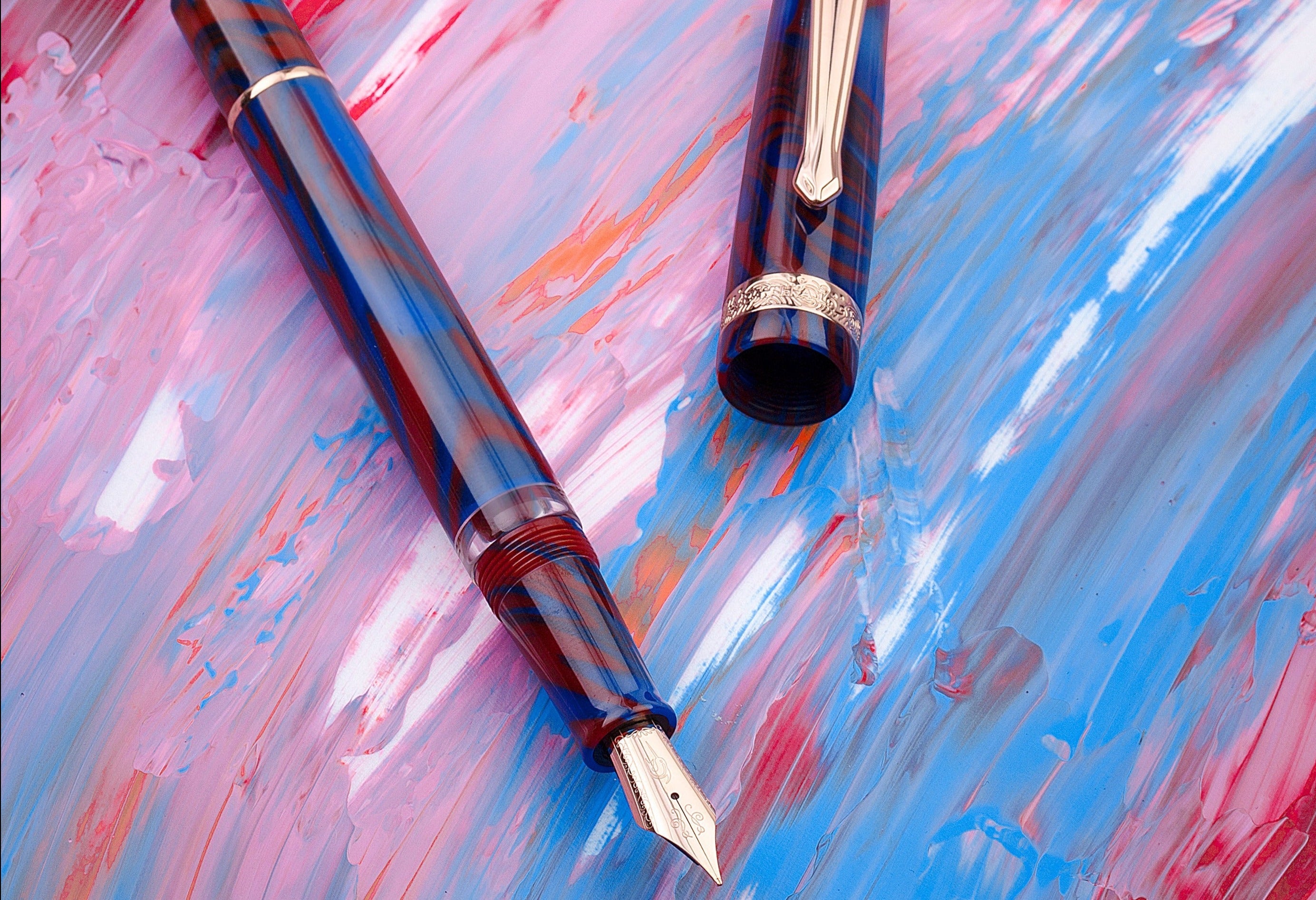 Nahvalur (Narwhal) Schuylkill Dragonet Sapphire Limited Edition Fountain Pen