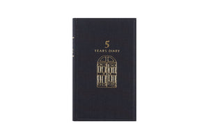 Midori 5 Years Diary - Door - Black