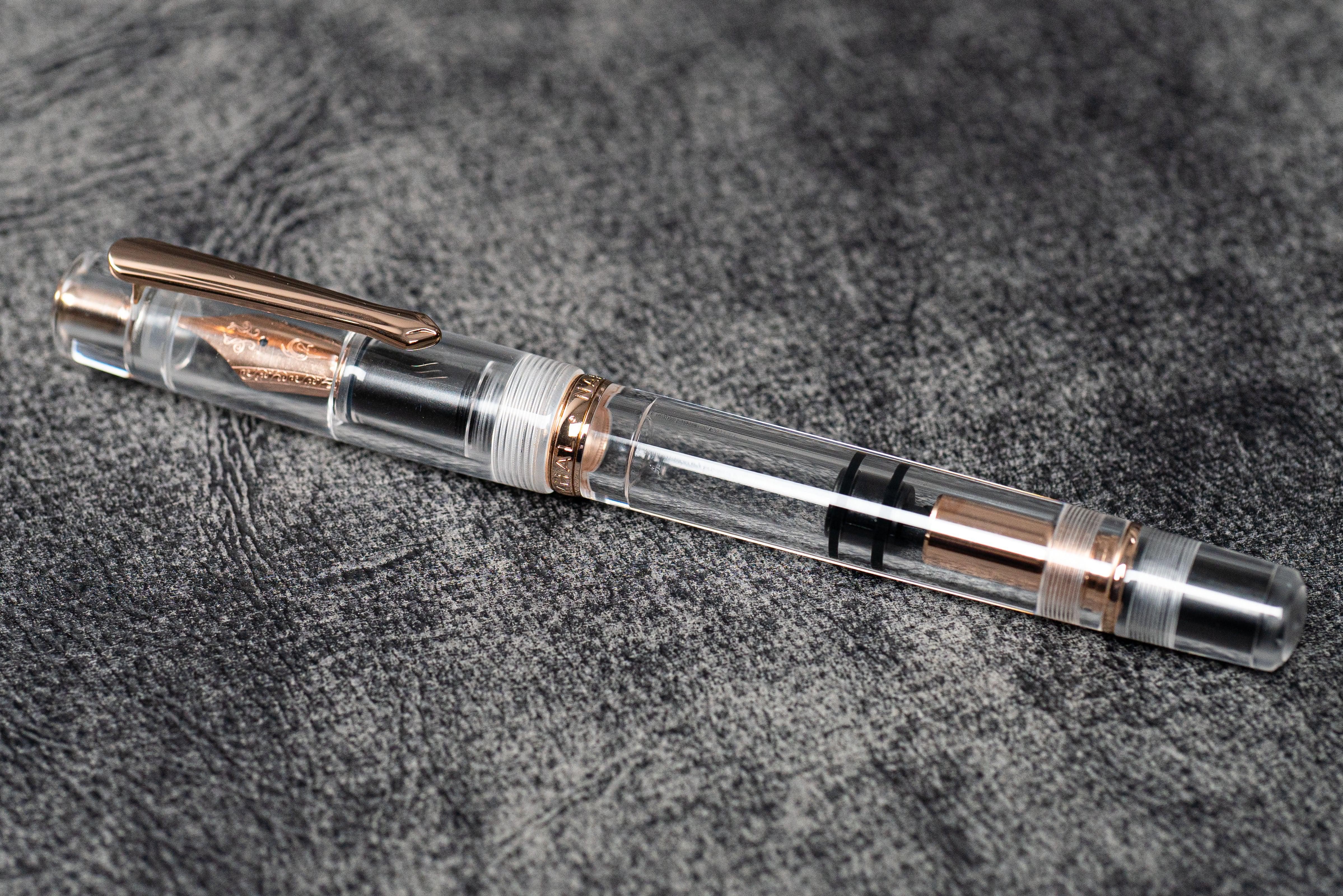 Narwhal X Galen Rose Gold Fountain Pen - Demo