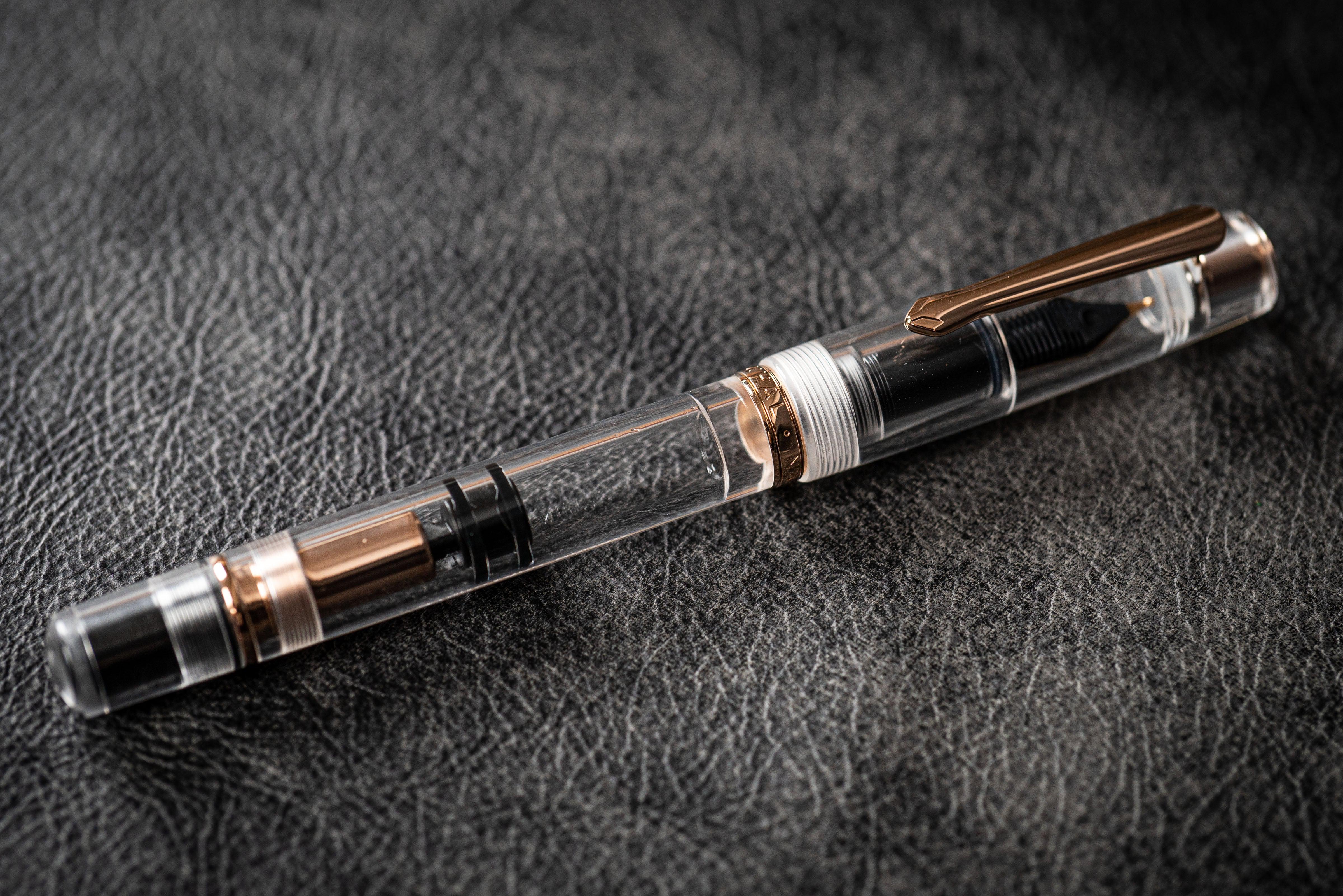 Narwhal X Galen Rose Gold Fountain Pen - Demo