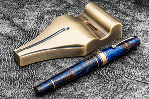 The Nib Rest Brass Pen Stand - Antique Brass