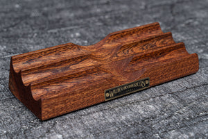 The Pen Bed Wooden Fountain Pen Stand - Mahogany
