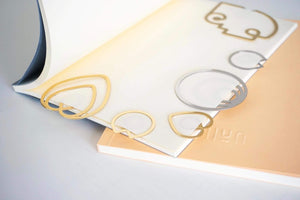 Brass Minimal Paper Clips - Bookmarks-Galen Leather