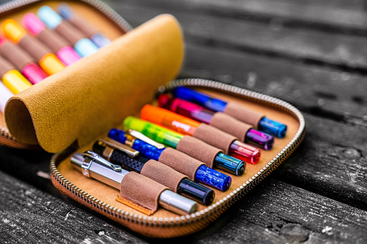 Collector Pen Case for 14 Kaweco Pens-Galen Leather