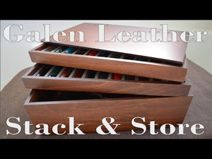 Stack & Store Wood Pen Display Box - With Wood Lid