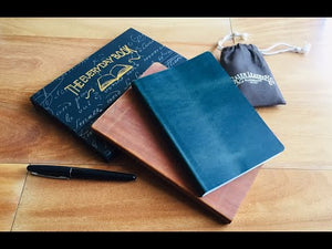 Leather Notebook - Tomoe River Paper - A5 - Crazy Horse Brown