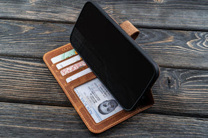 iPhone 13 Mini (5,4") Leather Wallet Case