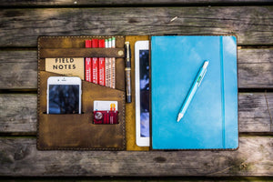 iPad Air/Pro & Extra Large Moleskine Cover - Crazy Horse Brown-Galen Leather