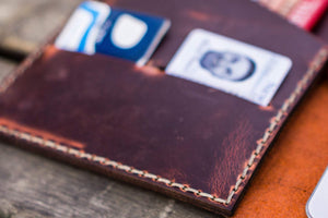 iPad Mini & Large Moleskine Cover - Crazy Horse Orange-Galen Leather