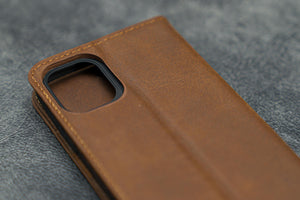 iPhone 11 Pro Leather Wallet Case - No.01