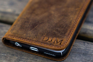 iPhone 5/5s/SE Leather Wallet Case - No.01-Galen Leather