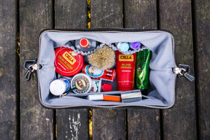 Leather Dopp Kit - Black-Galen Leather