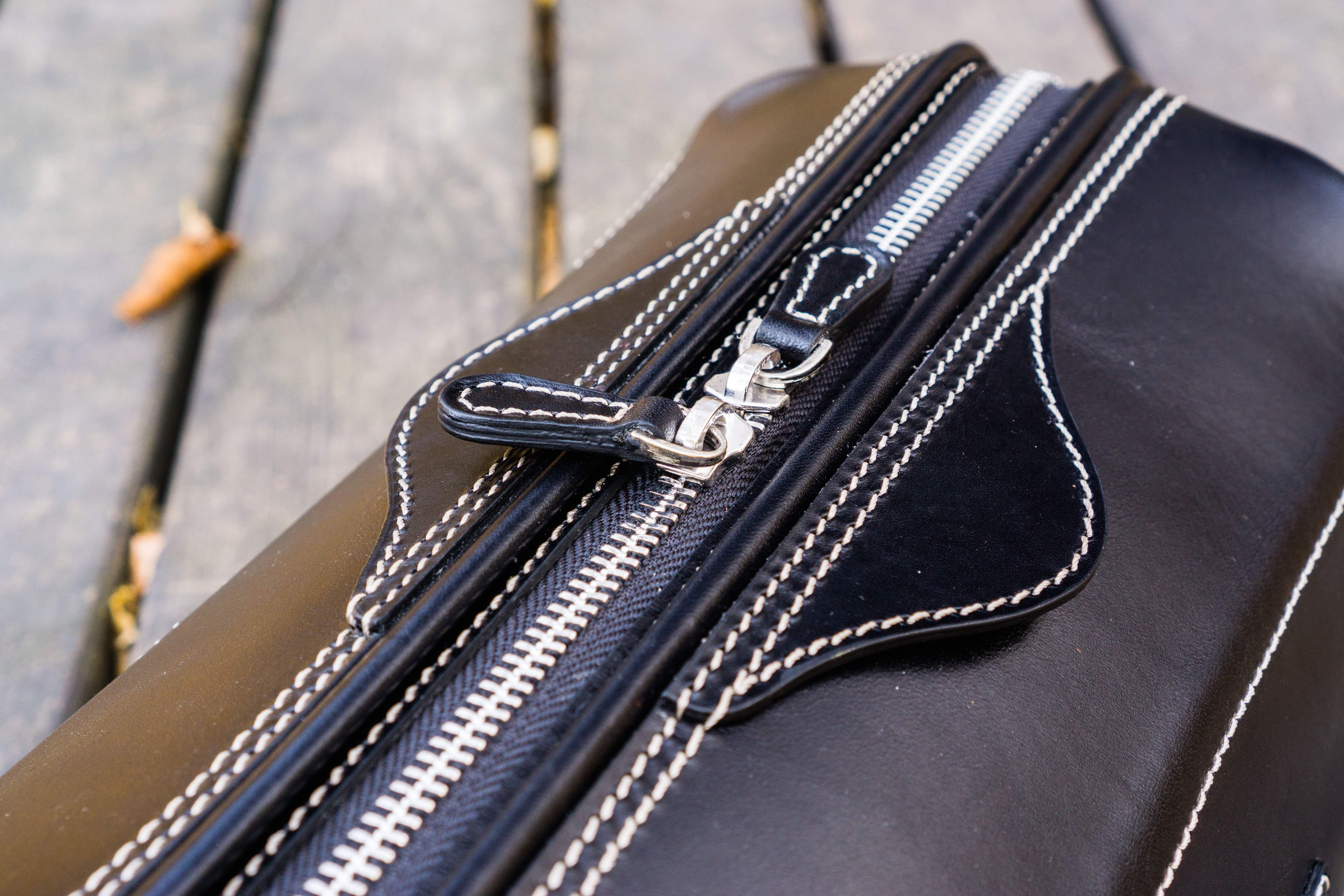 Leather Dopp Kit - Black-Galen Leather