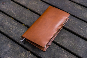 Leather Hobonichi Weeks Cover - Brown-Galen Leather
